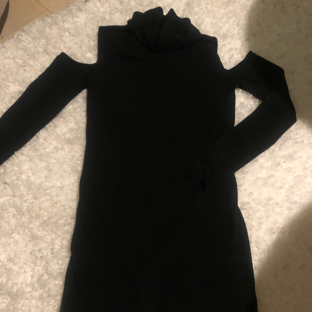 Fashion Union Cut-Out Shoulder Sweater Dress